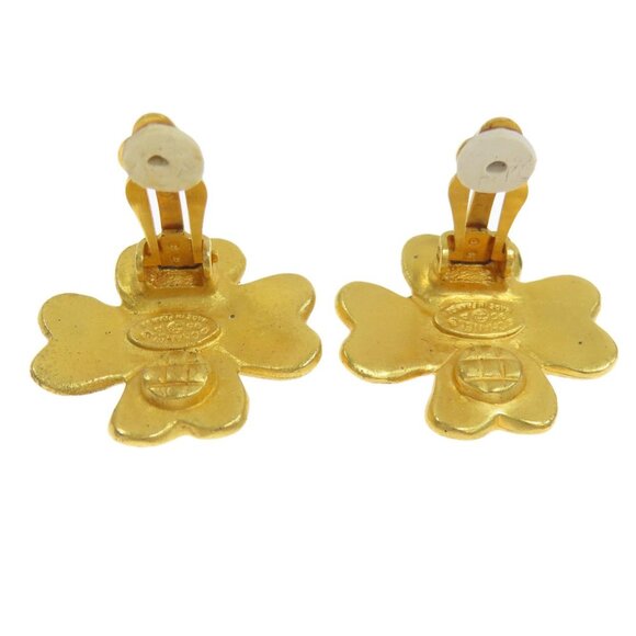 CHANEL Gold Logo Earrings - Picture 3 of 9